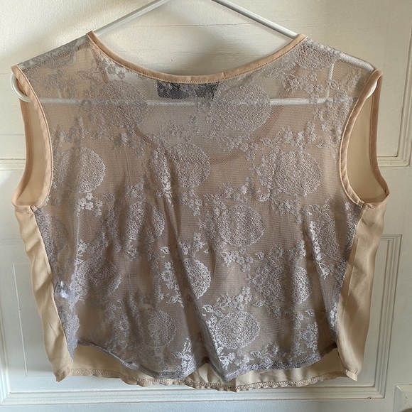 Costa Blanca Sheer & Lace Crop - Picture 5 of 7